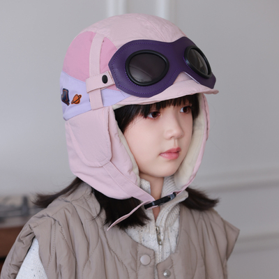 宝宝眼镜雷锋帽加厚保暖防寒