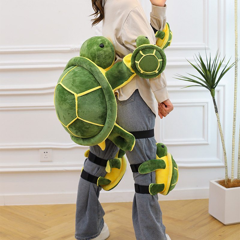 创意卡通毛绒乌龟熊猫滑雪护具套装护臀护膝护肘成人儿童防摔护垫,运动/瑜伽/健身/球迷用品,滑板/轮滑护具,淘宝优惠券,粉丝福利购,淘宝优惠卷