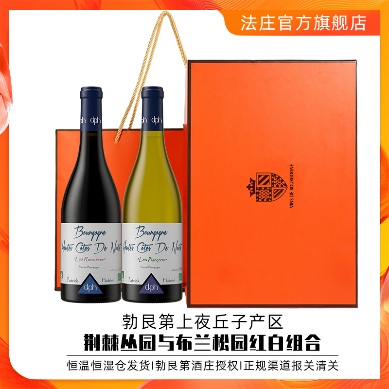 法国进口葡萄酒送礼双支装