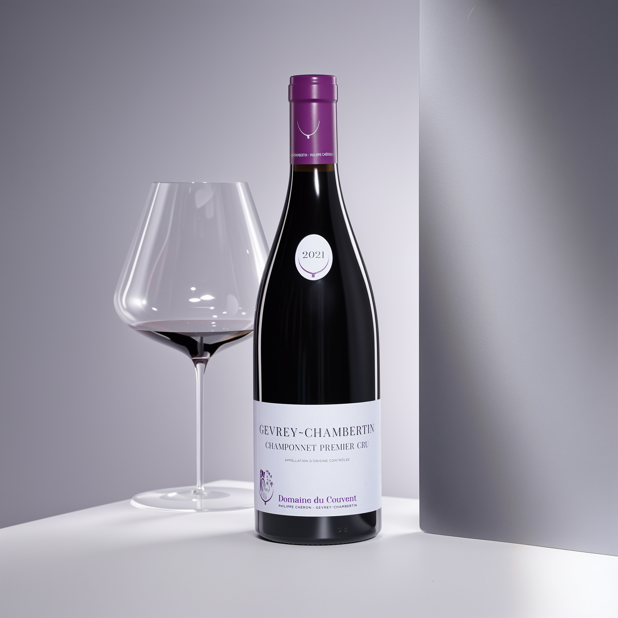 法国勃艮第夜丘进口红酒修道院酒庄香鹏一级园黑皮诺干红2021年