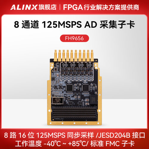 8通道125MSPS16位AD采集FMC子卡