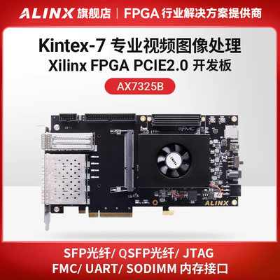 Kintex7FPGA开发板PCIE加速光纤