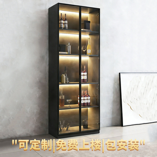 酒柜展示柜家用玻璃酒柜客厅靠墙定制轻奢置物柜子2026新款餐边柜