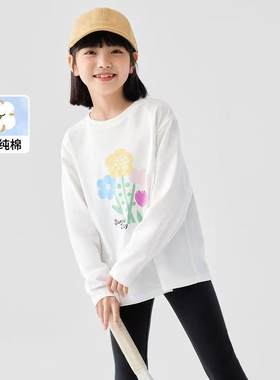 巴啦童装女童长袖T恤春秋新款