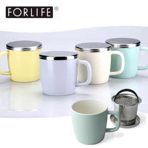 FORLIFE陶瓷露珠手工马克杯