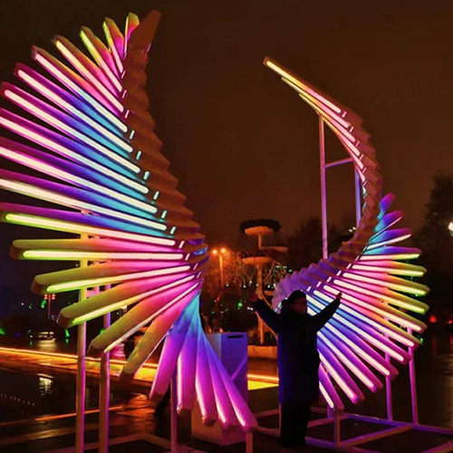 人体感应翅膀LED互动天使之翼