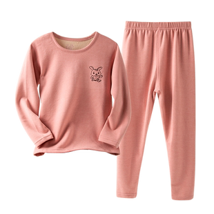 妙当当儿童内衣保暖套装羊绒桑蚕丝棉毛衫男童秋冬女童秋衣秋裤