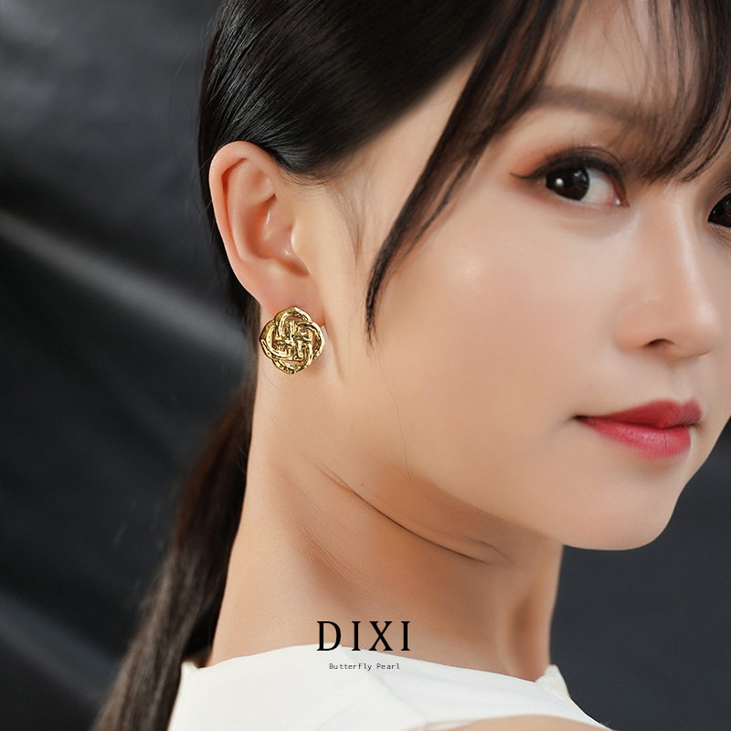 堤喜简约款小巧金色耳钉 小众设计感时尚百搭耳饰 防过敏,饰品/流行首饰/时尚饰品新,耳钉,淘宝优惠券,粉丝福利购,淘宝优惠卷