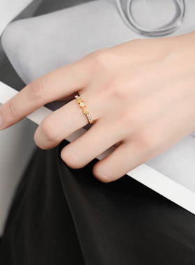 堤喜女纯银原创设计戒指