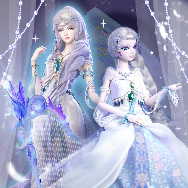 葉羅麗娃娃29厘米銀塵小