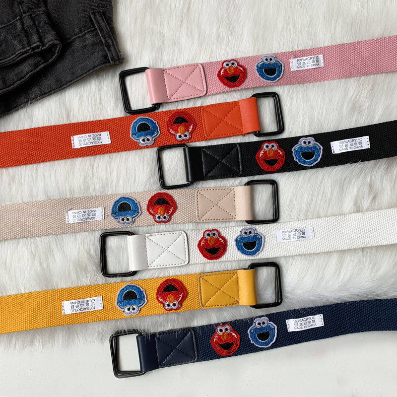 new pattern Sesame Street interest Cartoon belt men and women currency Canvas belt Bicyclic Versatile student Waist belt Beltin the Accessories/Leather belt/Hat/Muffler , Belt/Leather belt/Yaolian  category - from Buy2taobao.com to provide professional Taobao agent buy service