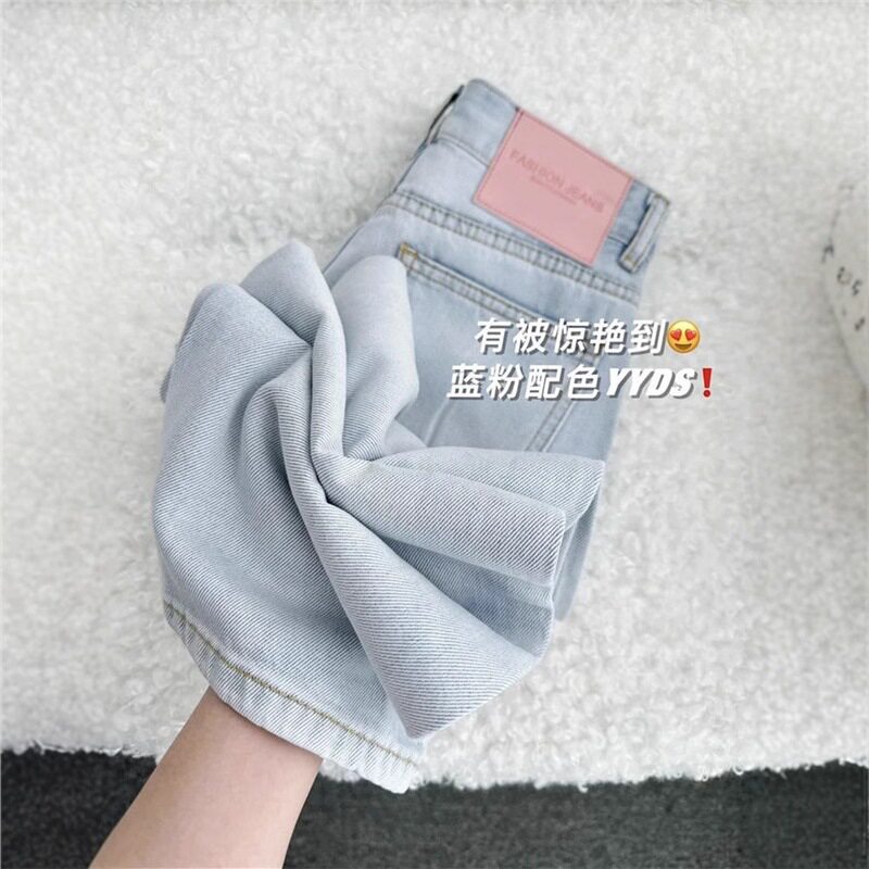 浅色阔腿裤子女秋季薄款