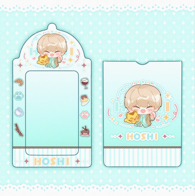 新款SEVENTEEN权顺荣Q版创意小卡收纳展示背包ins风装饰PVC卡套