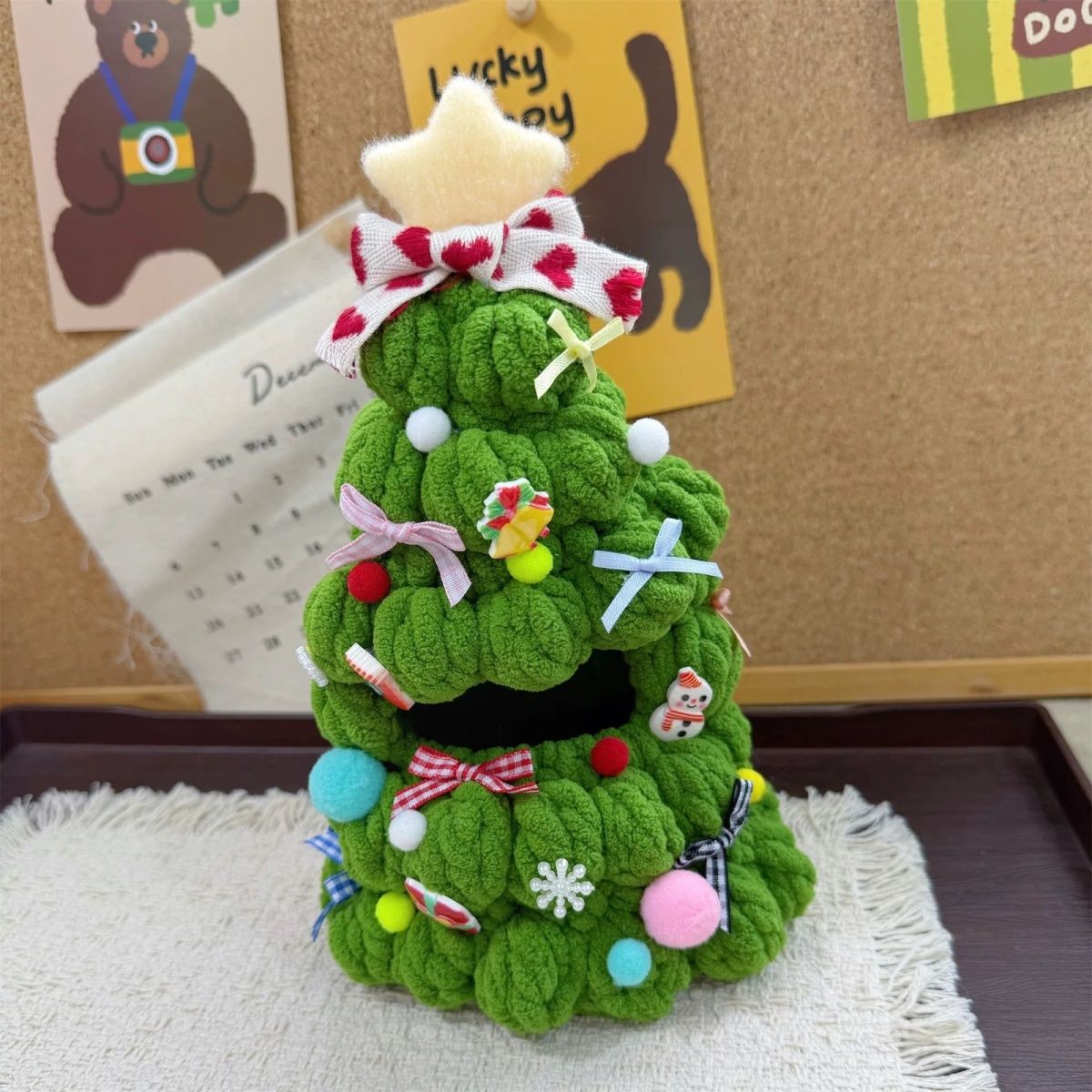 hellokitty成品圣诞树衣服公仔娃娃头套毛绒趣味服配饰玩偶衣服