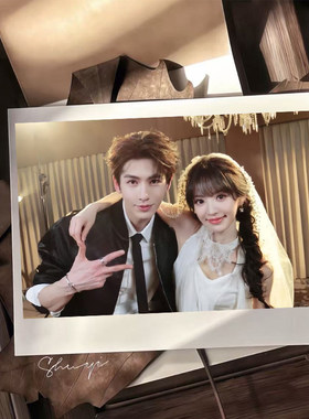 张凌赫田曦薇头纱小卡田作之赫逐玉小卡周边粉丝自印三寸应援物料