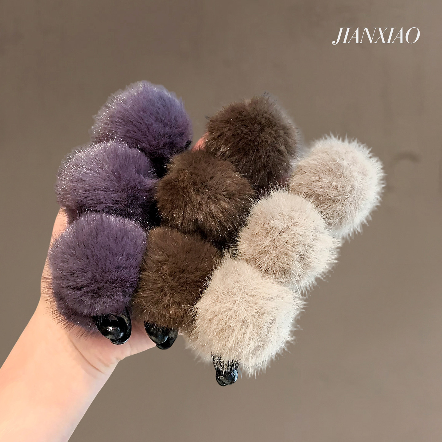 韩系秋冬新款可爱毛绒球抓夹毛茸茸懒人香蕉夹少女心马尾竖夹发夹,饰品/流行首饰/时尚饰品新,发饰,淘宝优惠券,粉丝福利购,淘宝优惠卷