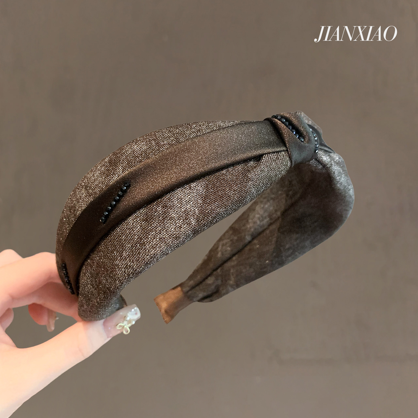 秋冬复古咖色晕染宽边发箍气质优雅高颅顶发捆通勤懒人洗脸压发饰