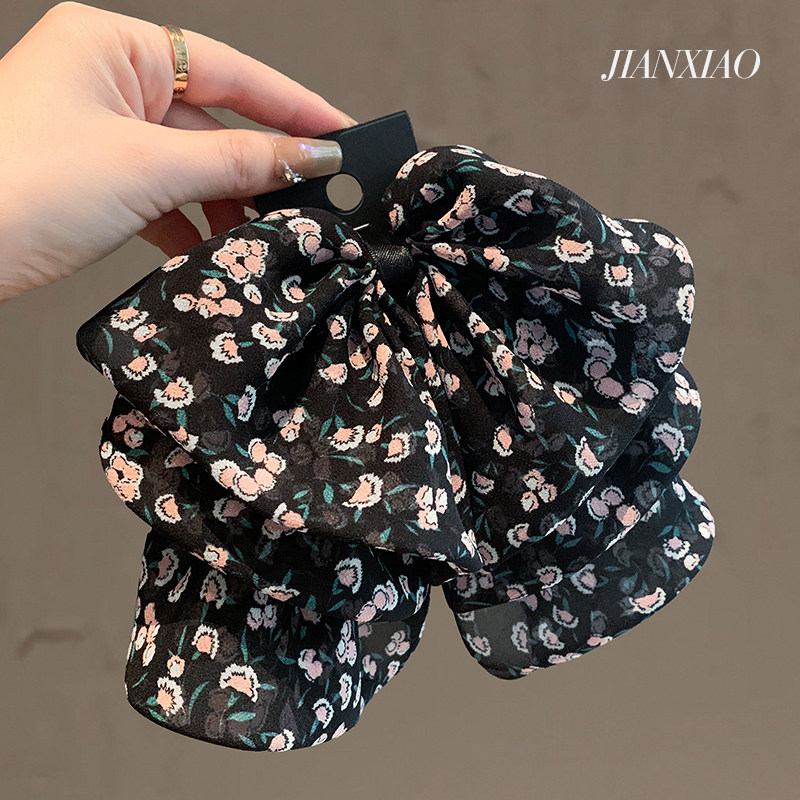 法式碎花蝴蝶结2025新款后脑勺半扎发夹子高级感网红发饰洋气头饰,饰品/流行首饰/时尚饰品新,发饰,淘宝优惠券,粉丝福利购,淘宝优惠卷