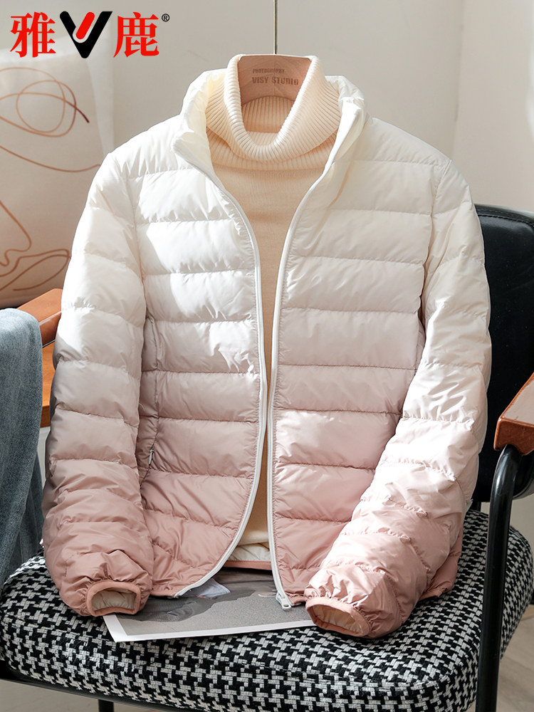 YALU 2023 새로운 얇은 다운 재킷 여성 짧은 남성 경량 커플 패션 조끼 초경량 겨울 조끼