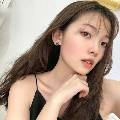 施华采用钉女耳环珍珠2020年世奇新款潮耳高级感女纯元素银洛耳饰