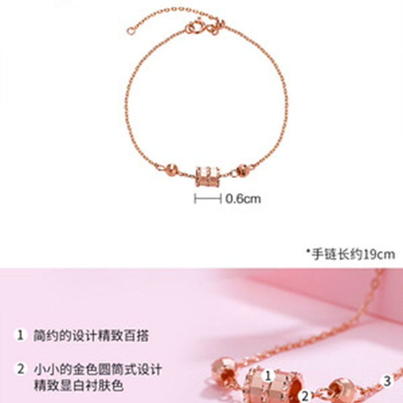 洛世奇女手饰采用手链礼物网红手链小众情侣设计施华元素ins纯银