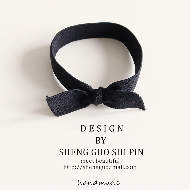 男友小皮筋肩带宽松可调节发绳送给男朋友戴手腕简约基础头绳发圈