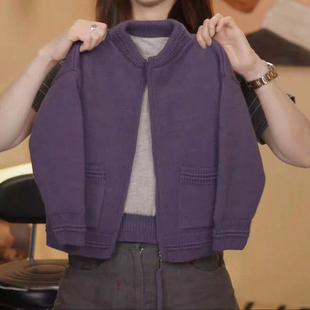 女男童加绒毛衣2025冬季儿童新韩版针织刺绣口袋拉链开衫加厚外套