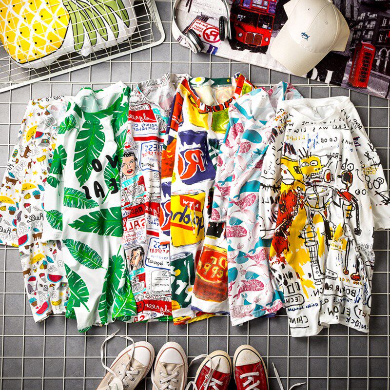 2020 Spring and summer half sleeve Net Red Chaopai Women's wear chic clothes Retro Harbor Wind ins Ultra-fire Short sleeved T-shirtin the Women's clothing/Boutique , T-shirt  category - from Buy2taobao.com to provide professional Taobao agent buy service