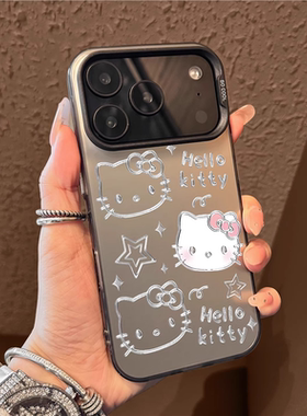 适用苹果17promax手机壳新款iphone17pro凯蒂猫17air高级感16硅胶15全包hellokitty防摔14小众13磨砂12女款