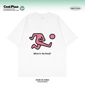 原创小众设计感趣味搞怪哈林凯斯短袖 头呢 t恤夏男女同款 我