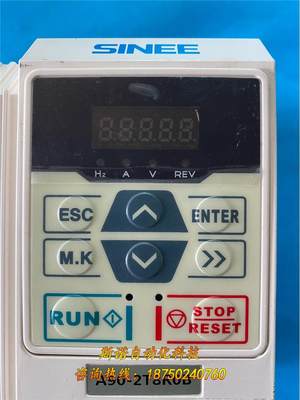 1.5KW正弦SINEE变频器A90-2T8R0B，功能完好议价出售