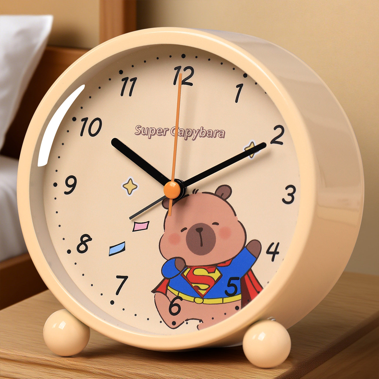 高颜值！超可爱的卡皮巴拉小闹钟