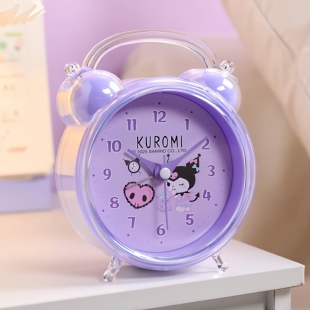小闹钟学生专用起床神器桌面时钟表库洛米高颜值儿童女孩简单实用