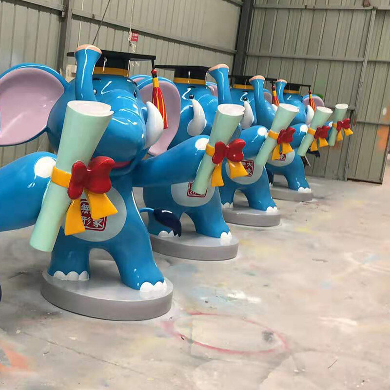 玻璃钢雕塑定制户外园林景观大型卡通动物泡沫浮雕不锈钢人物摆件