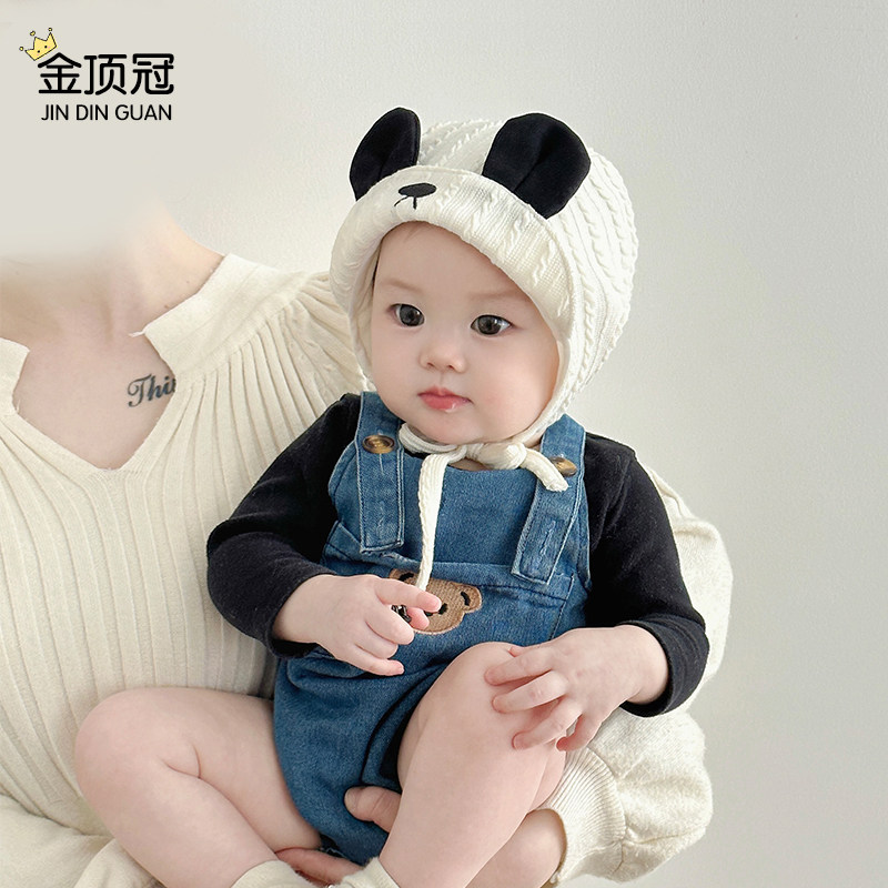 春秋季婴幼儿帽子休闲宝宝包头帽男童女童可爱护耳帽夏天纯棉胎帽