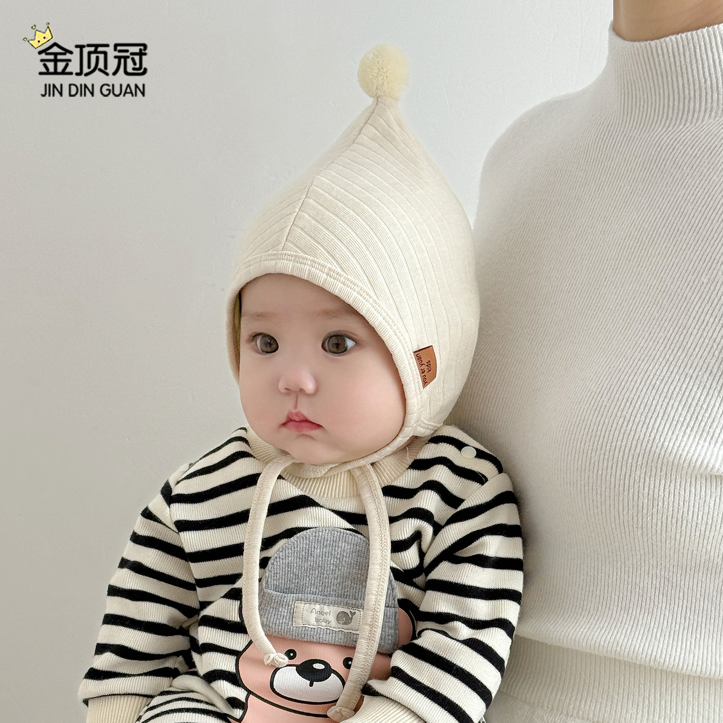 婴儿帽子春秋季新生儿包头帽