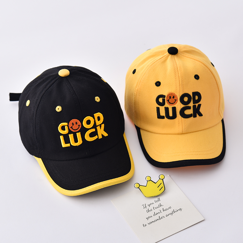 宝宝棉布帽子金顶冠长帽檐