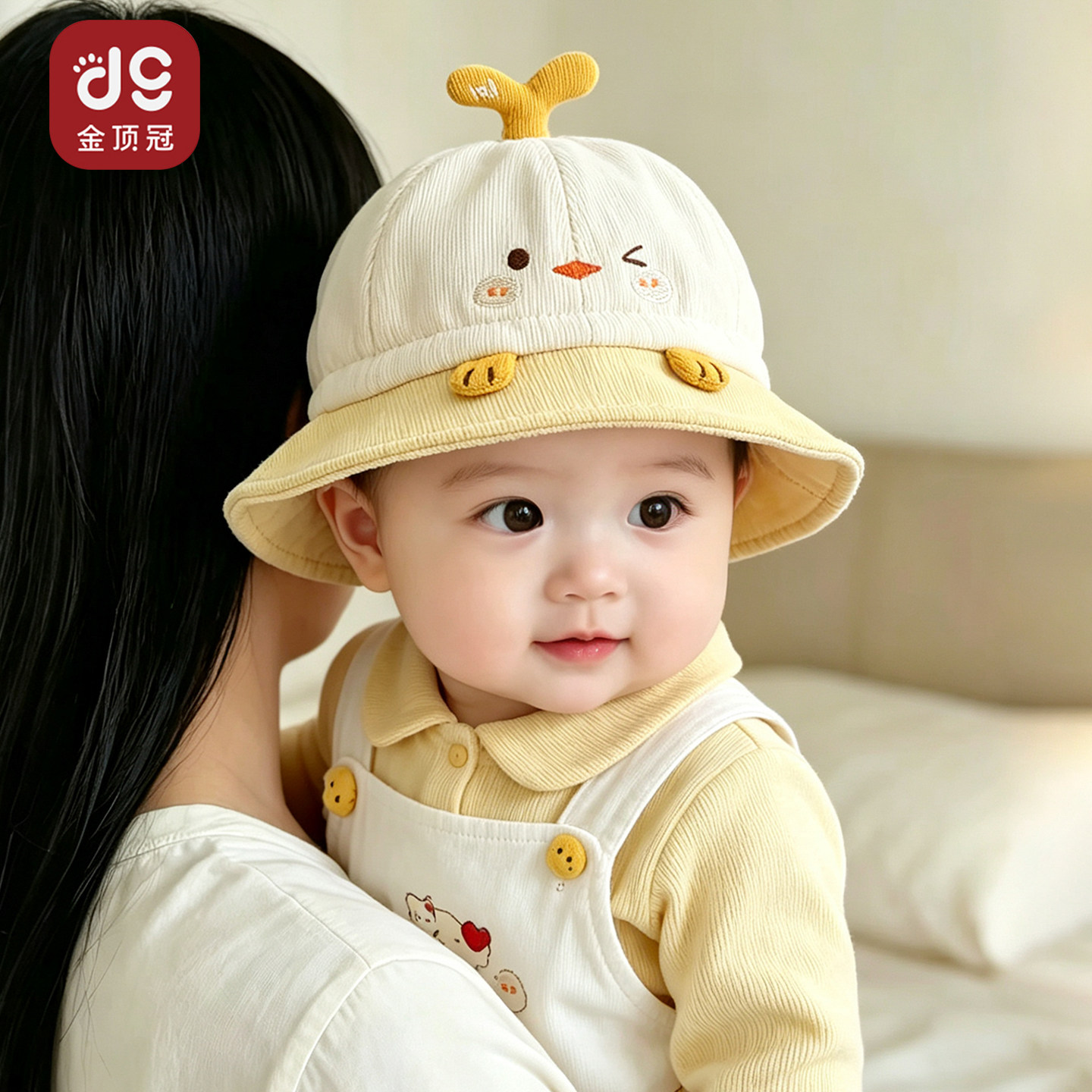 男女童可爱超萌盆帽婴儿防晒帽图片