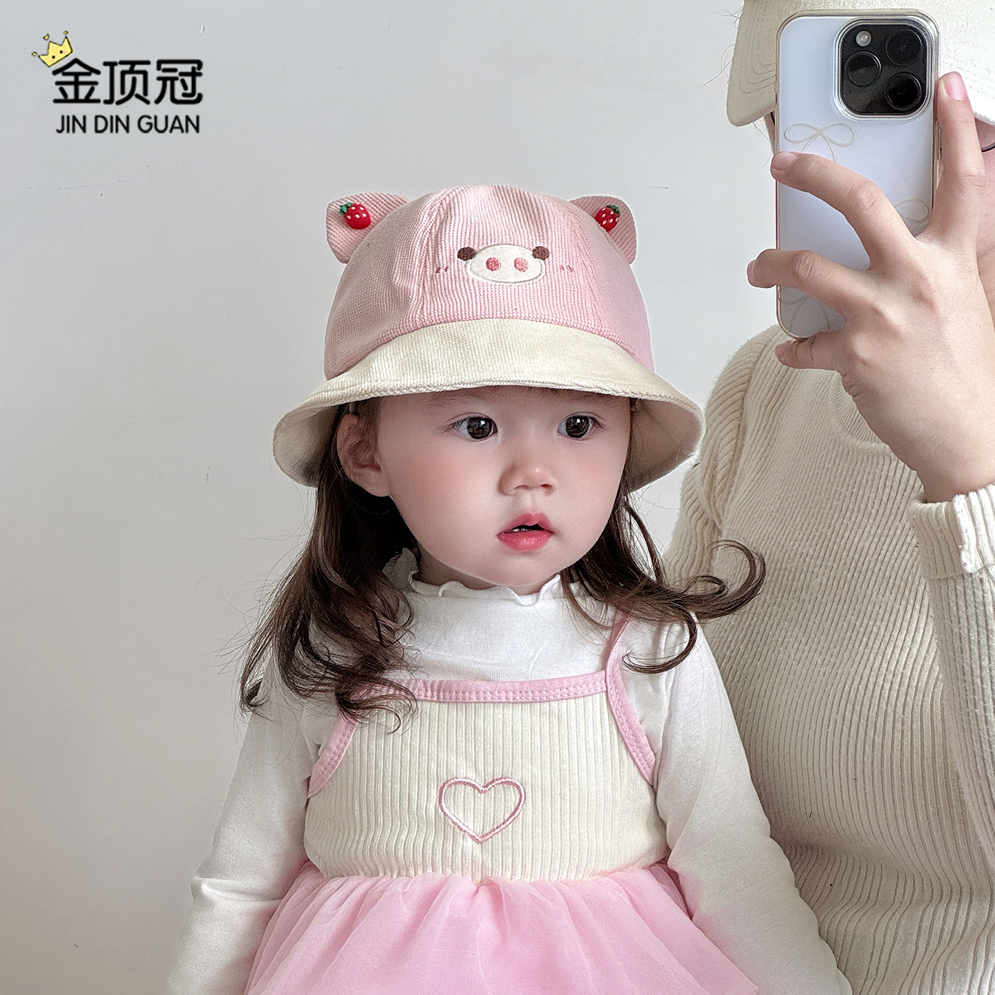 宝宝帽子秋冬季渔夫帽可爱韩版