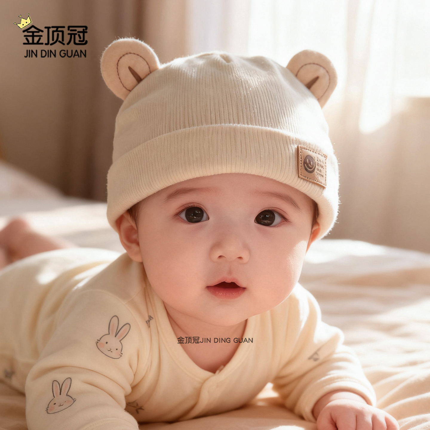 新生儿纯棉小月龄保暖胎帽