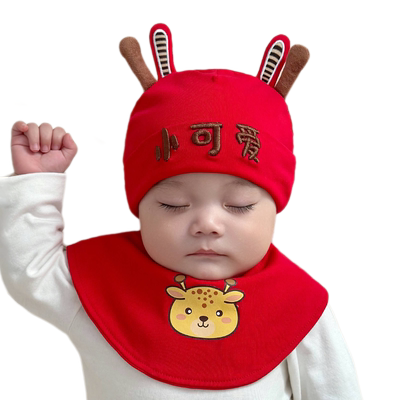 婴儿帽子春秋无骨胎帽新生儿护囟门帽a类纯棉初生男女宝宝0一3月