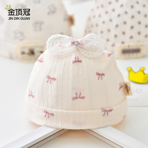 新生婴儿帽子纯棉a类夏季胎帽薄