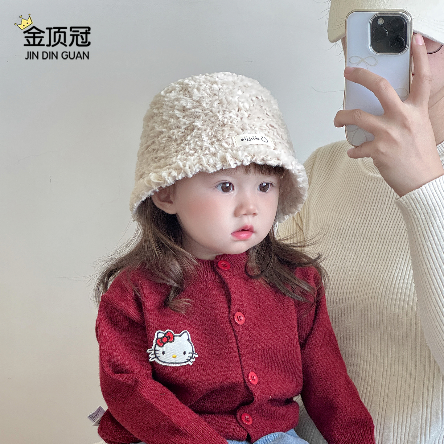 韩版儿童渔夫帽保暖毛线帽