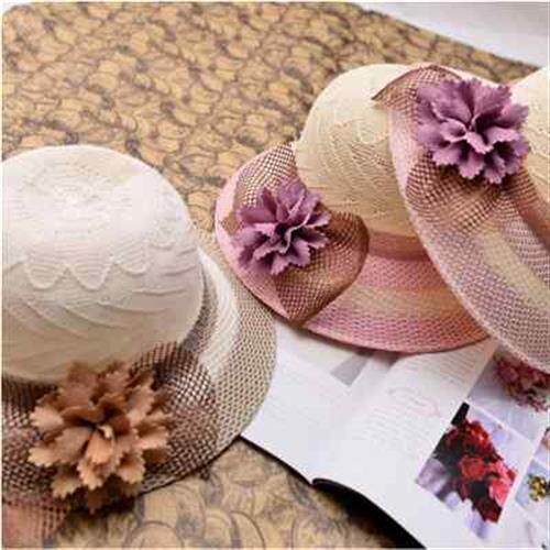 女士帽子洋气漂亮的防晒帽遮脸遮阳帽春款蝴蝶结时尚气质渔夫帽