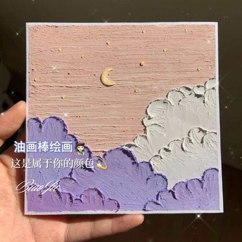 软性油画棒ins博主推荐重彩油画棒手绘学生入门套装油画棒新手推