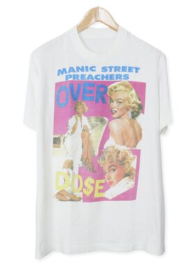 美式古着vintage Manic Street Preachers狂躁街道传教者短袖T恤