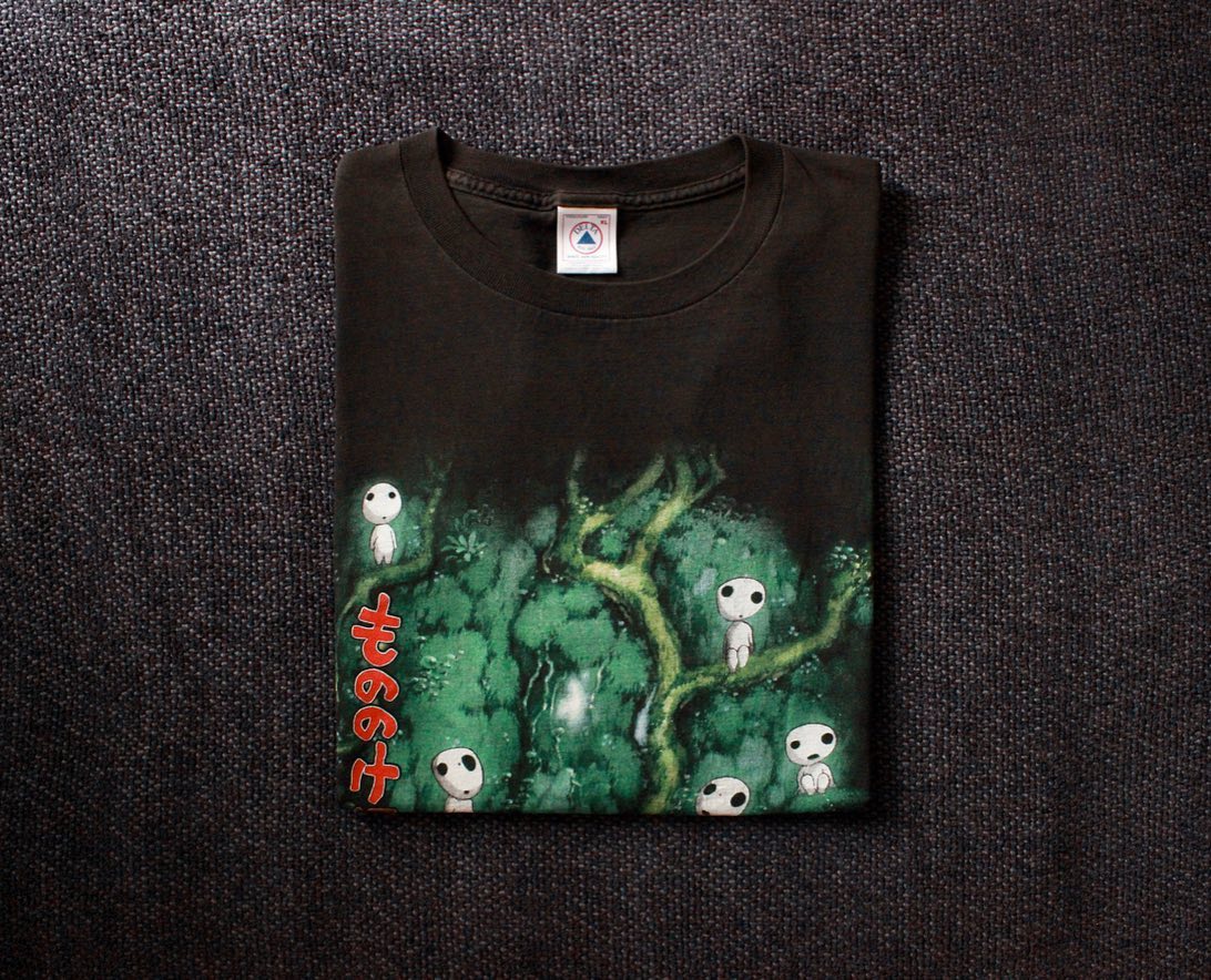 80年代宫崎骏经典动画片复古着T恤oldschool阿美咔叽趣味设计感