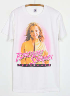 美式古着Vintage 布兰妮斯皮尔斯大码短袖T恤宽松Britney Spears
