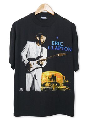美式古着vintage Eric Clapton埃里克克莱普顿复古短袖宽松T恤衫