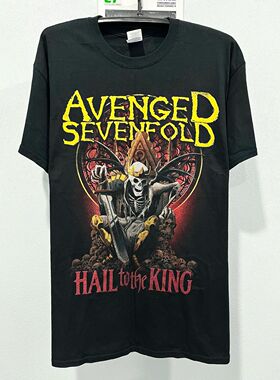 美式古着vintage Avenged Sevenfold七级炼狱复古宽松嘻哈短袖T恤